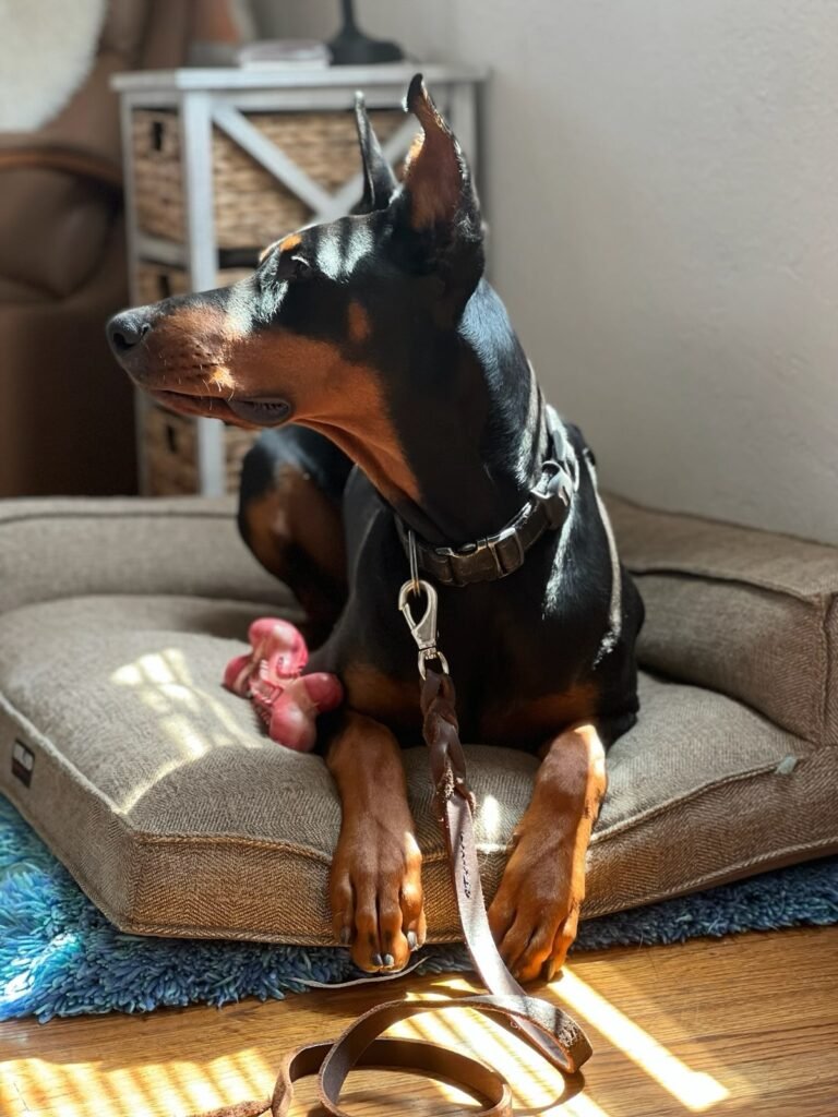 Protection trained Doberman Pinscher